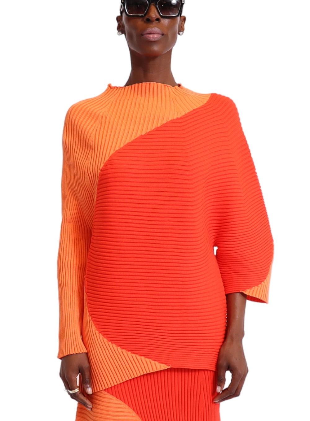 LIVIANA CONTI | Asymmetrical Color Block Sweater