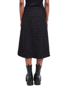 BALENCIAGA | Tweed Midi Skirt