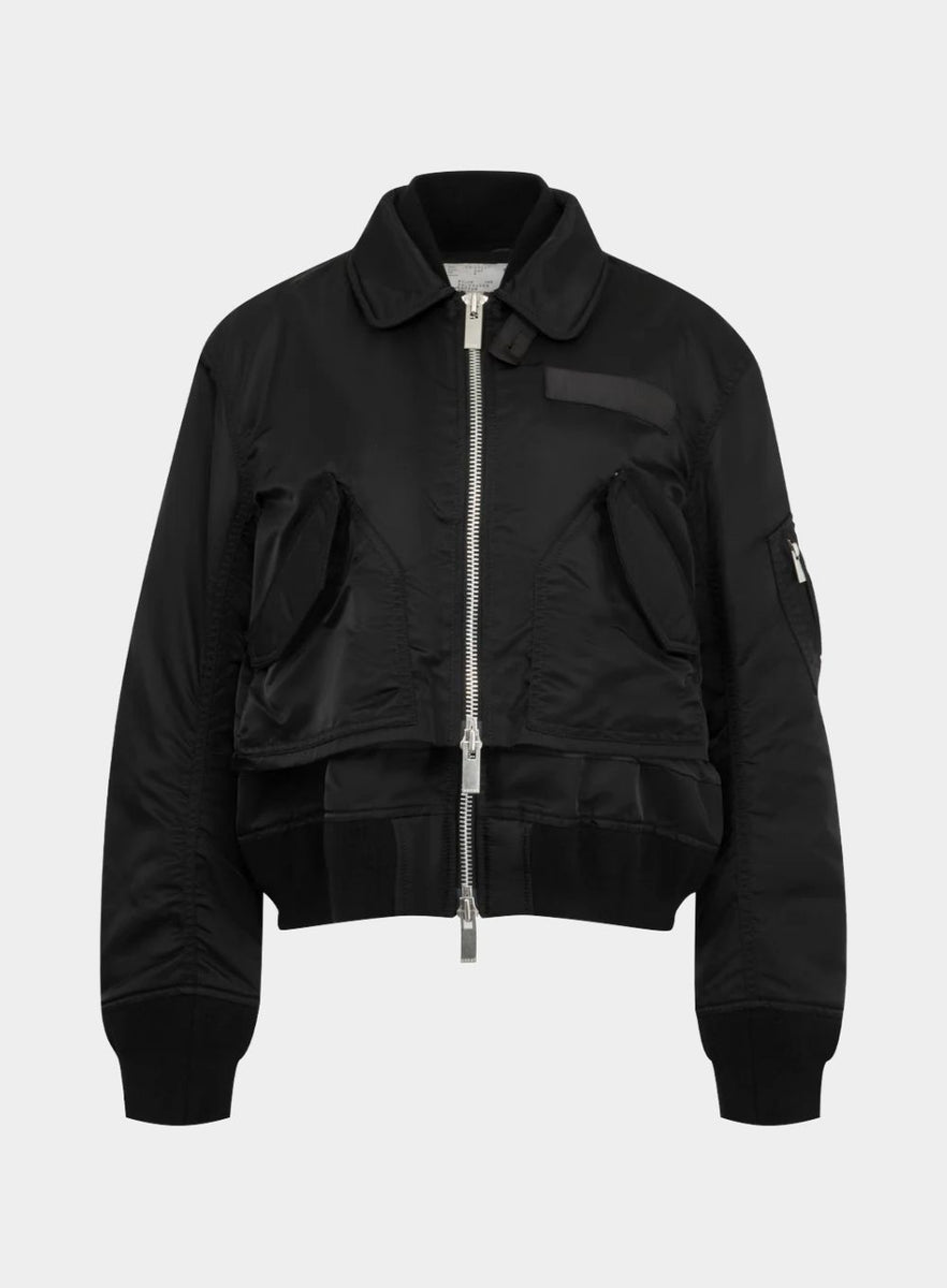 SACAI | Nylon Twill Blouson Black – Joan Shepp