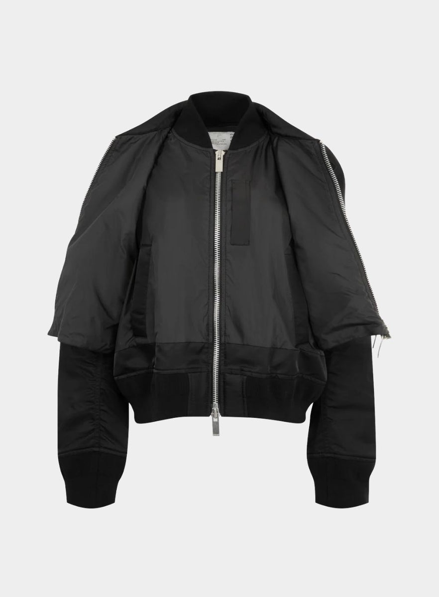 SACAI | Nylon Twill Blouson Black – Joan Shepp