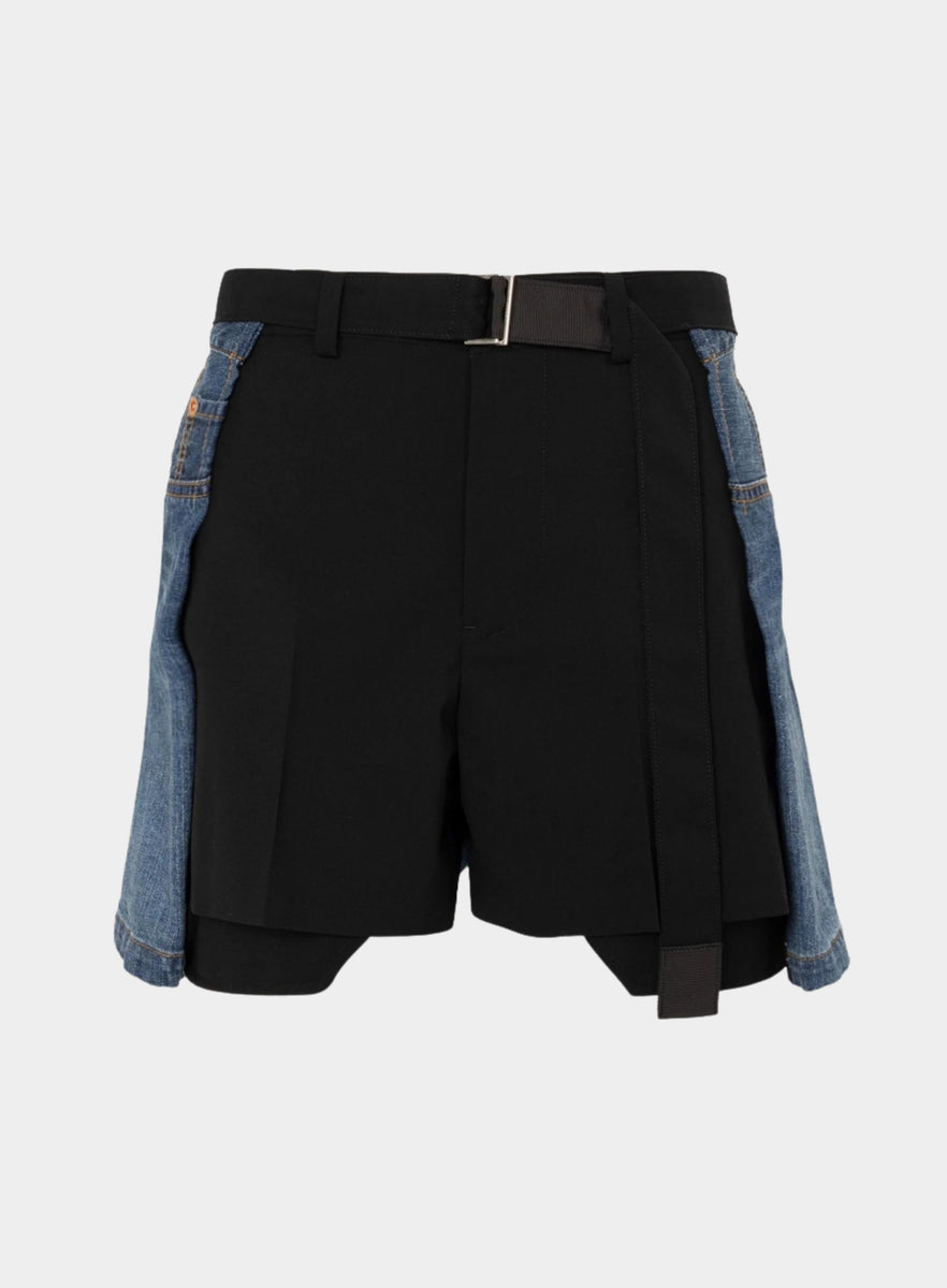 パンツ sacai Wool Suiting x Denim Shorts SACAI | Wool Suiting x Denim Shorts – Joan Shepp