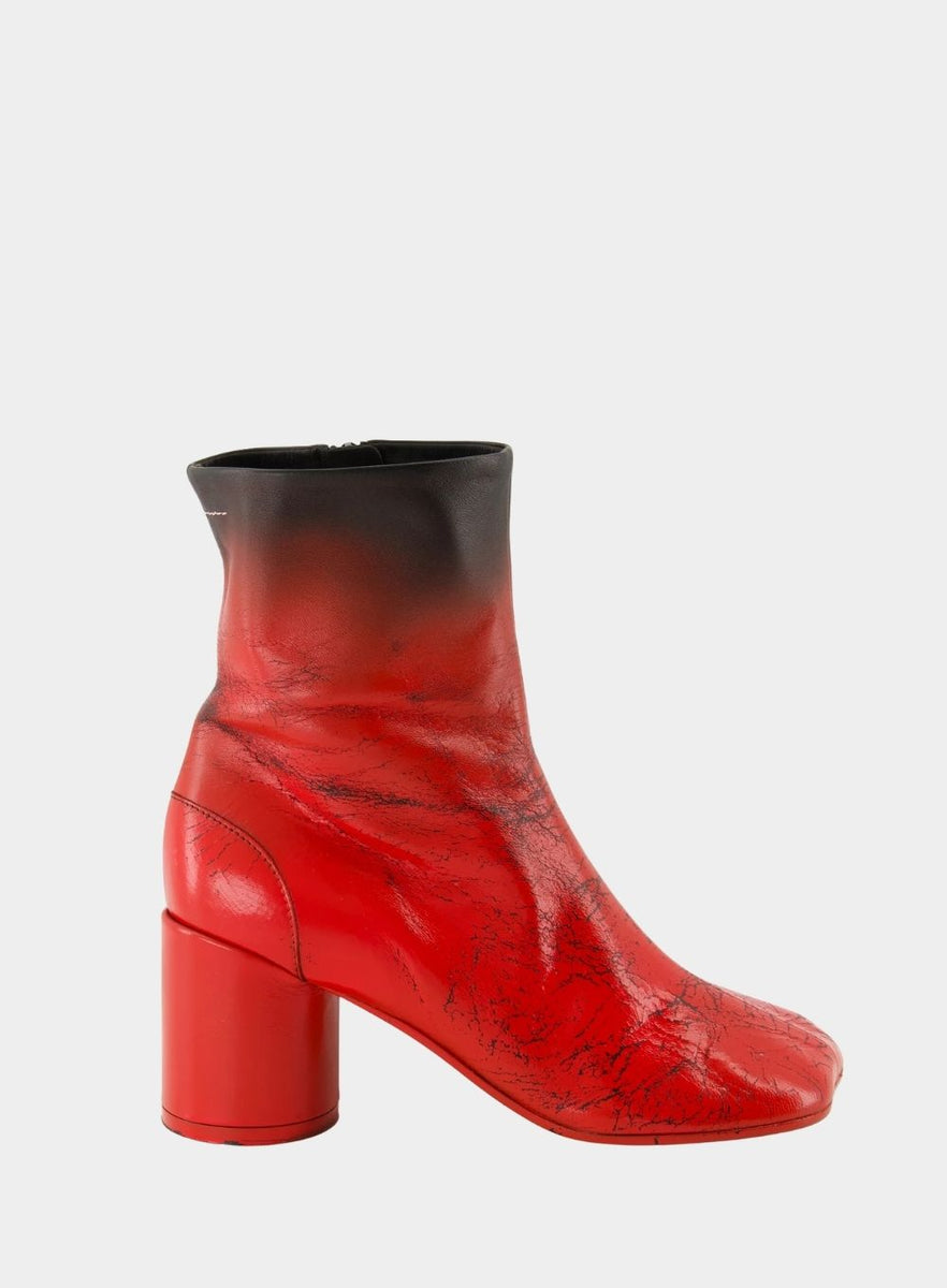 MM6 MAISON MARGIELA | Red/Black Ankle Boot – Joan Shepp