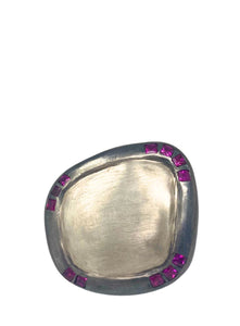 ROSA MARIA | Sterling Silver Ring With Rubies