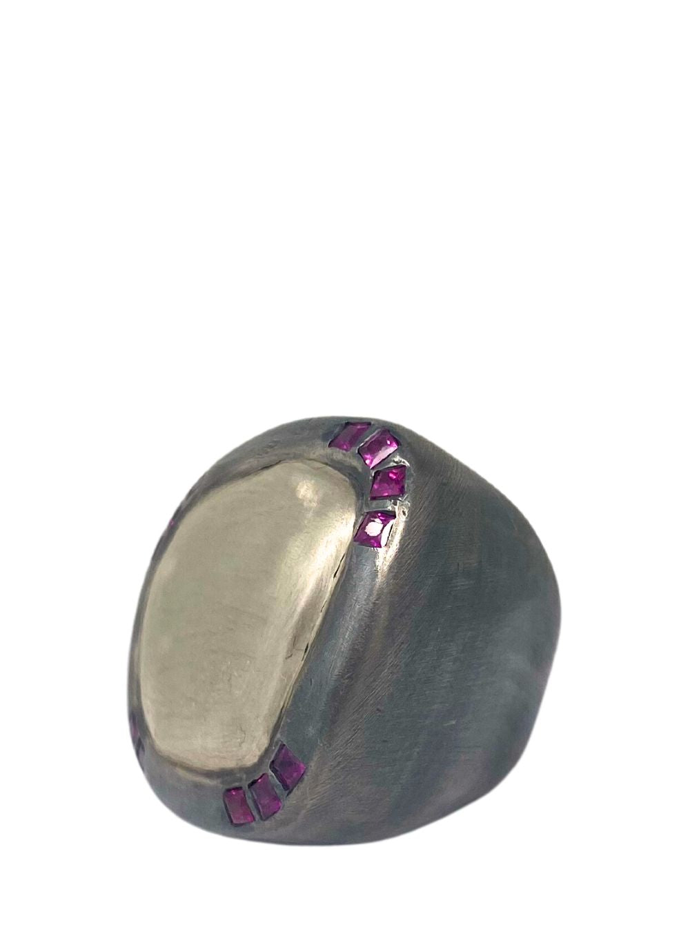 ROSA MARIA | Sterling Silver Ring With Rubies
