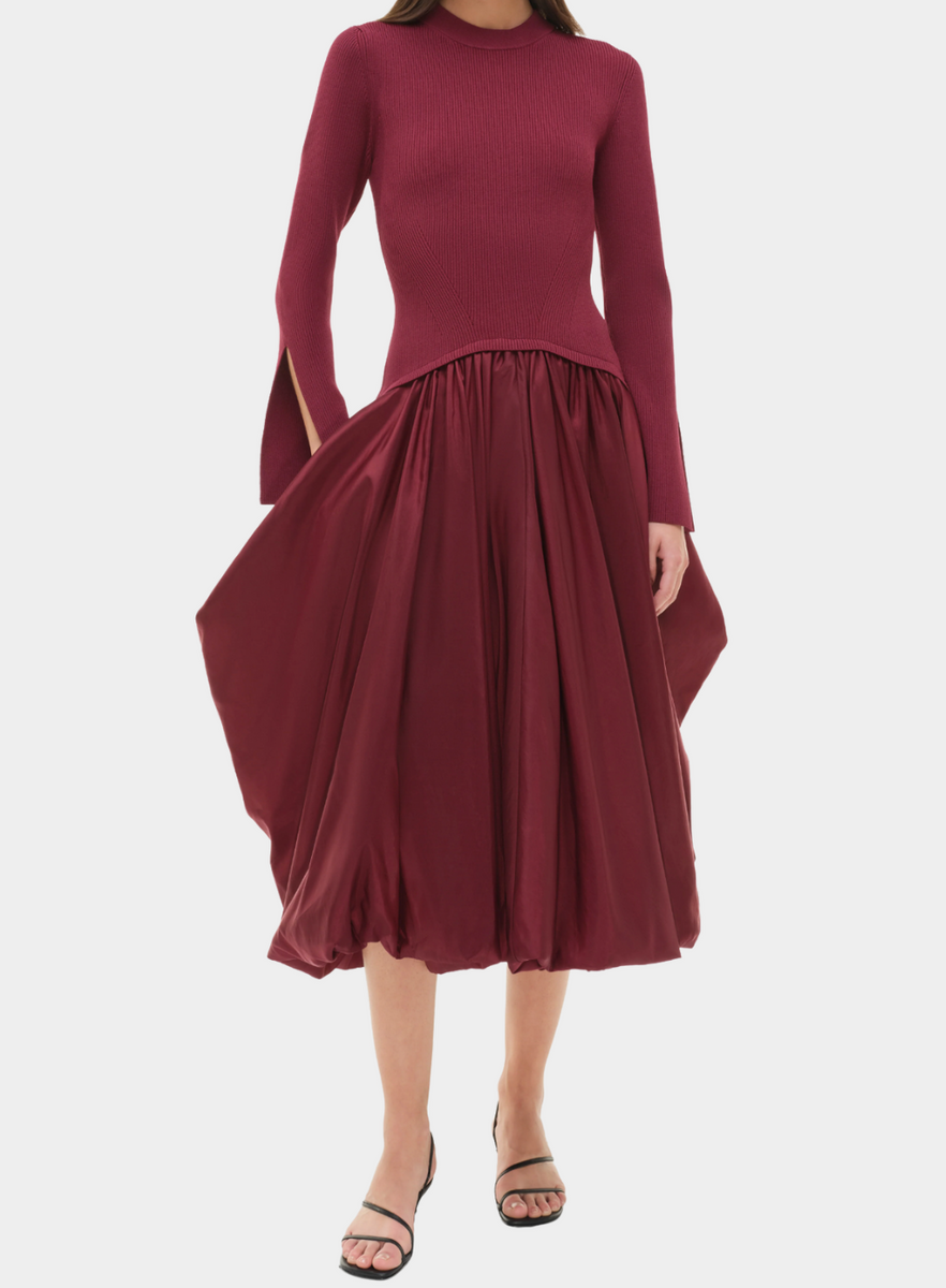 simkhai kenlie mock neck midi dress SIMKHAI