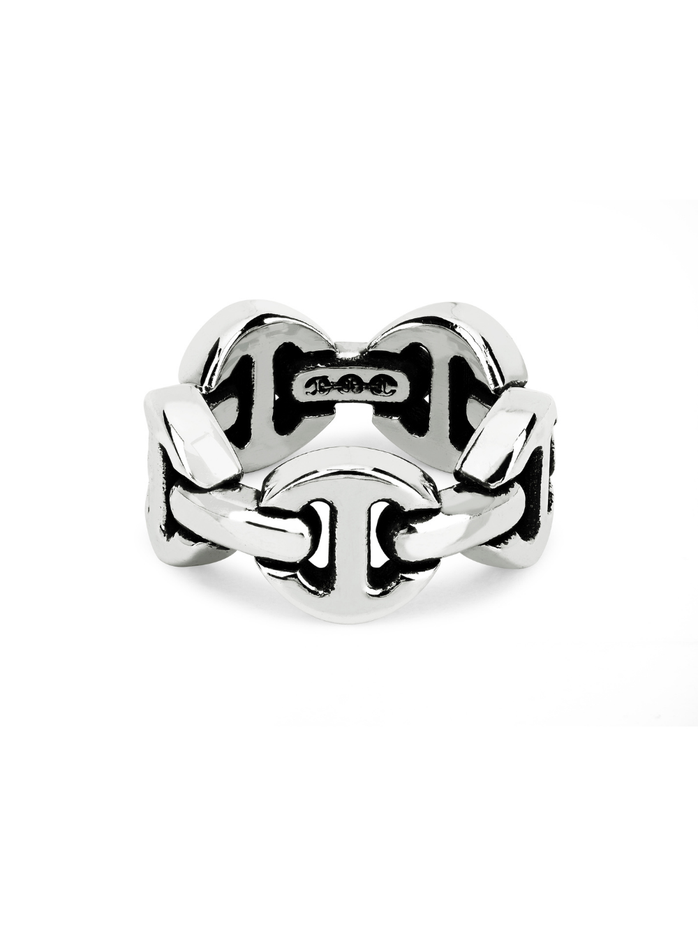 HOORSENBUHS | Dame Classic Tri-Link Ring in Sterling Silver