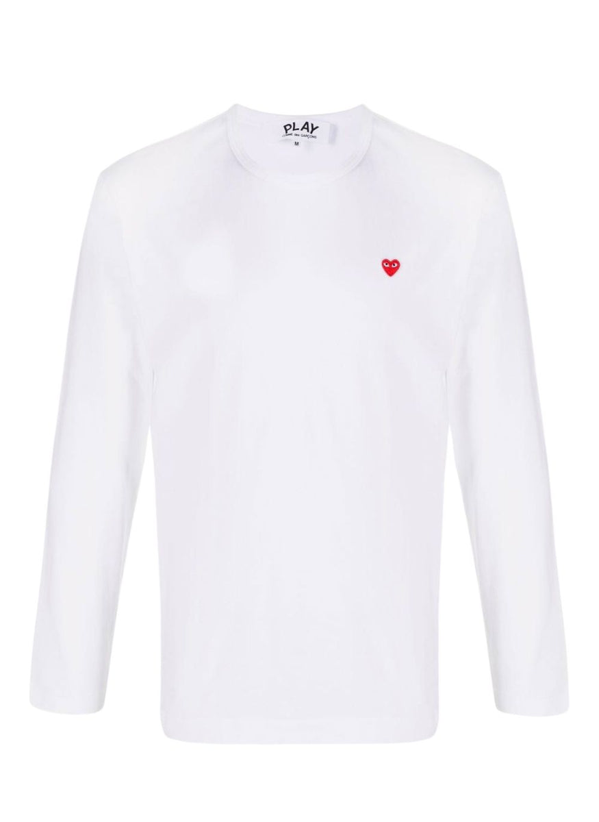 Comme des Garçons Play | Men's Long Sleeve Logo Patch T-Shirt S