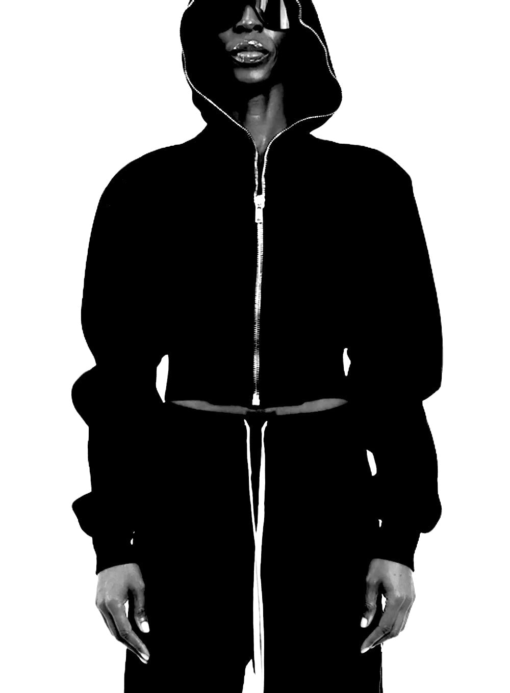 RICK OWENS SS25 COLLECTION IMAGE SHOWING RACKS IN STORE