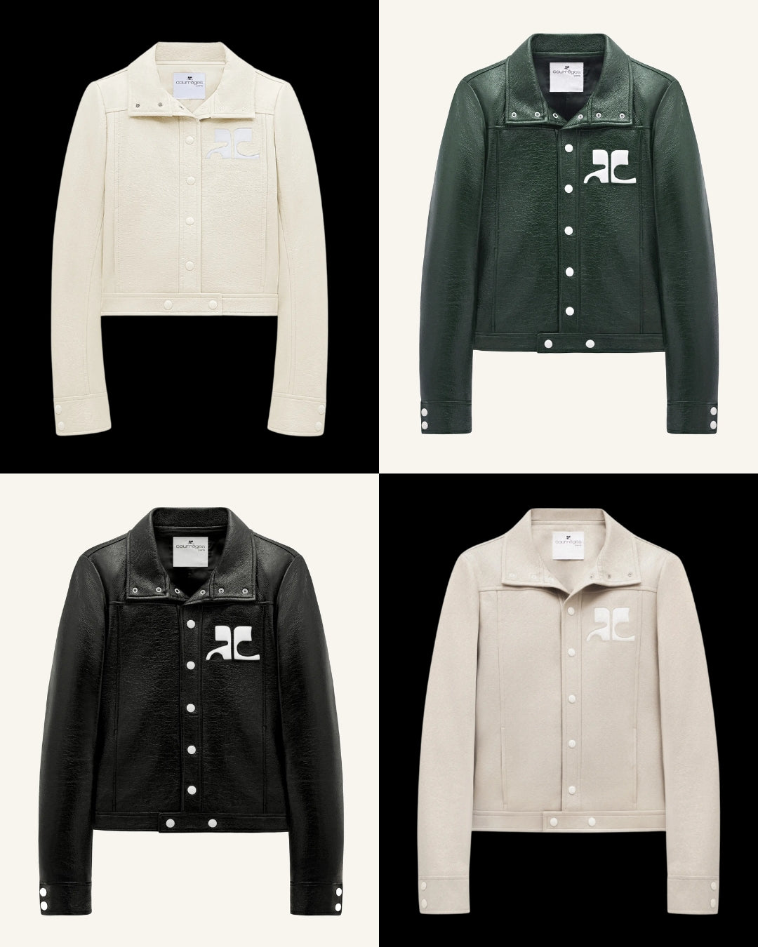 COURRÈGES SS25 COLLECTION IMAGE FEATURING VINYL JACKETS