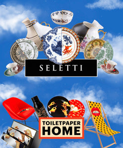 SELETTI FW23 COLLECTION IMAGE FEATURING TOILETPAPER MAGAZINE AND HYBRID COLLECTION