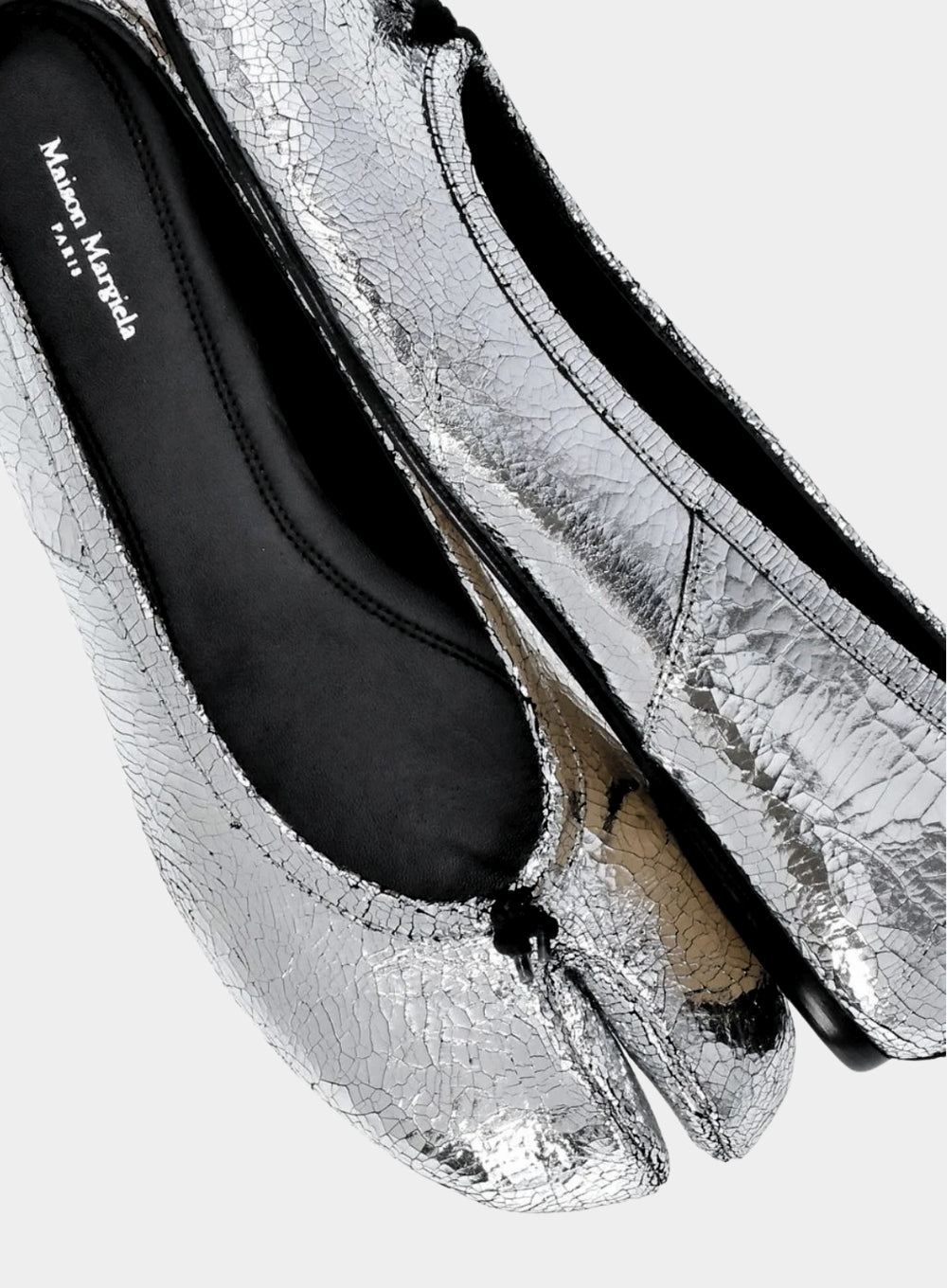 MAISON MARGIELA COLLECTION IMAGE FEATURING BROKEN MIRROR BALLET FLATS