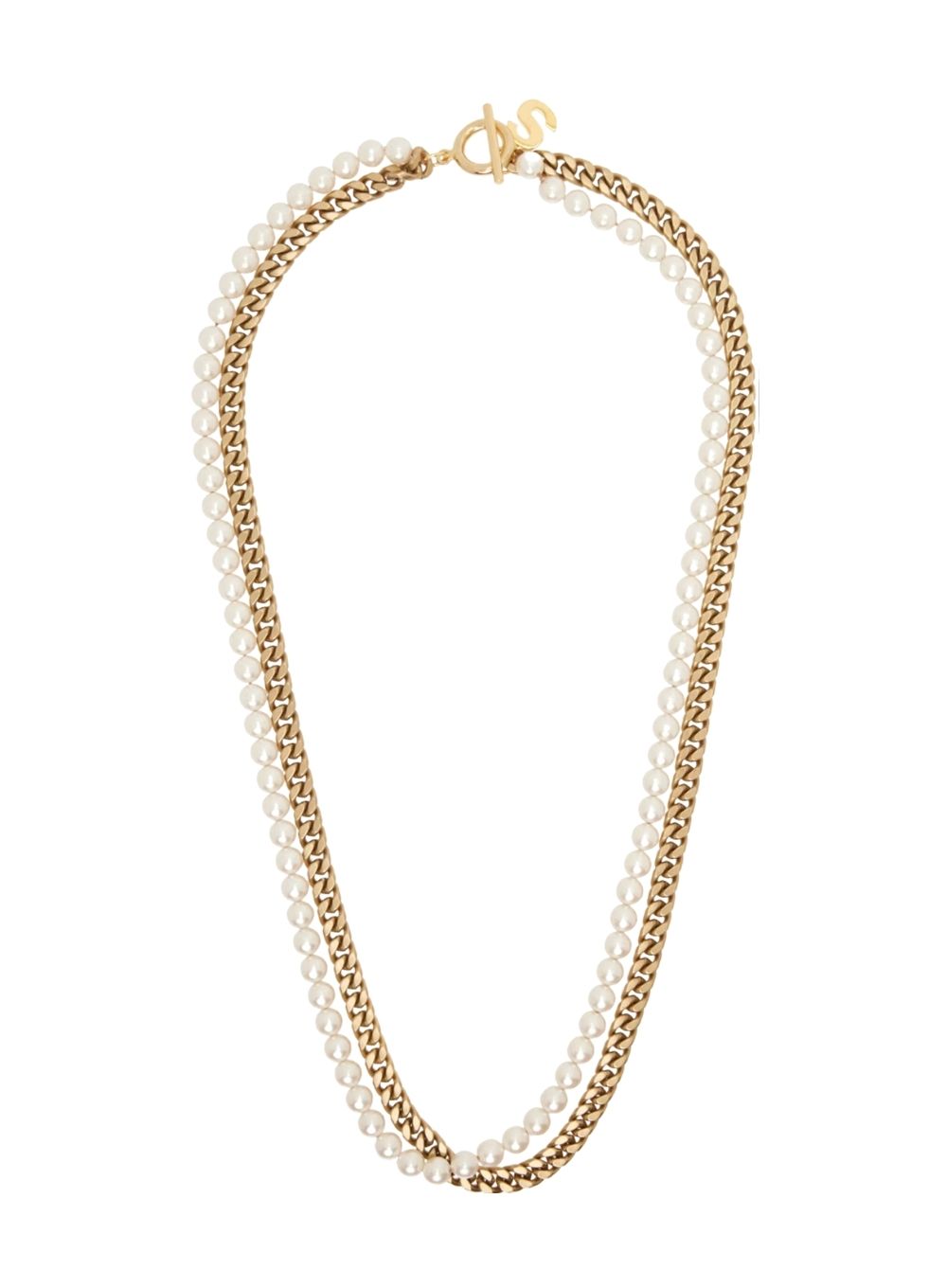 SACAI | Long Pearl Chain Necklace