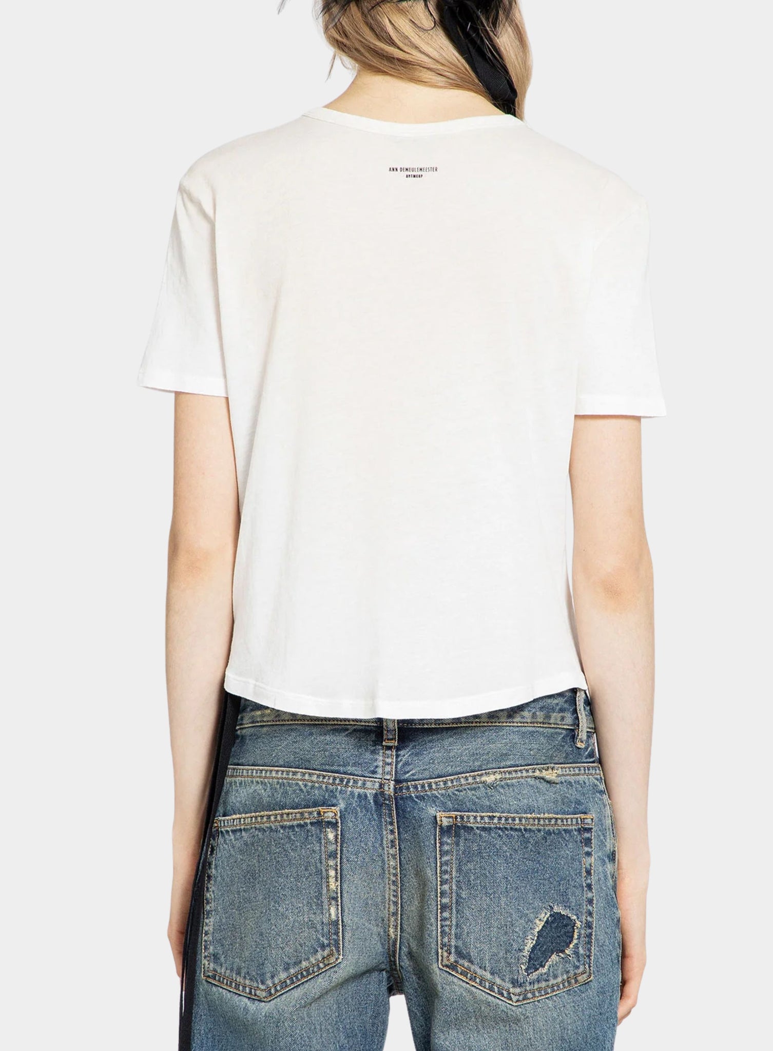 ANN DEMEULEMEESTER | Floor Micro T Shirt with Star Print – Joan Shepp