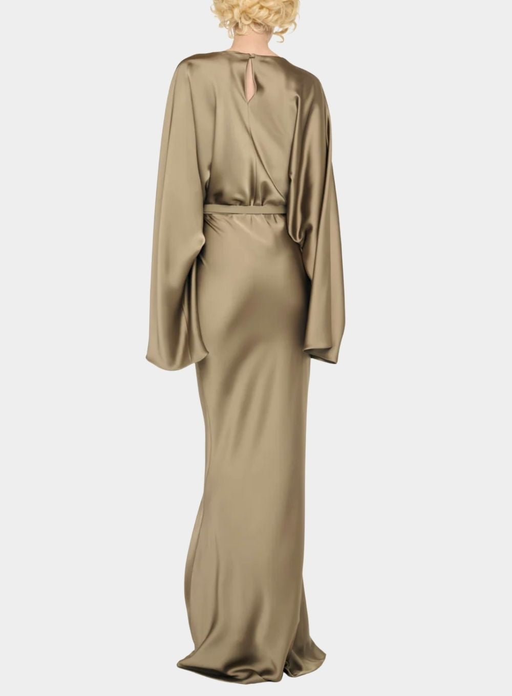 NORMA KAMALI | Reverse Obie Gown with Long Sleeve