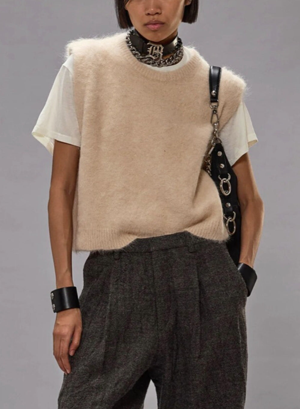 R13 | Deep Armhole Vest