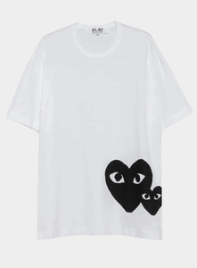 PLAY COMME des GARÇONS ブラック Tシャツ M size Comme Des Garcons Play Big Logo Black T Shirt Size M Runs Small | eBay