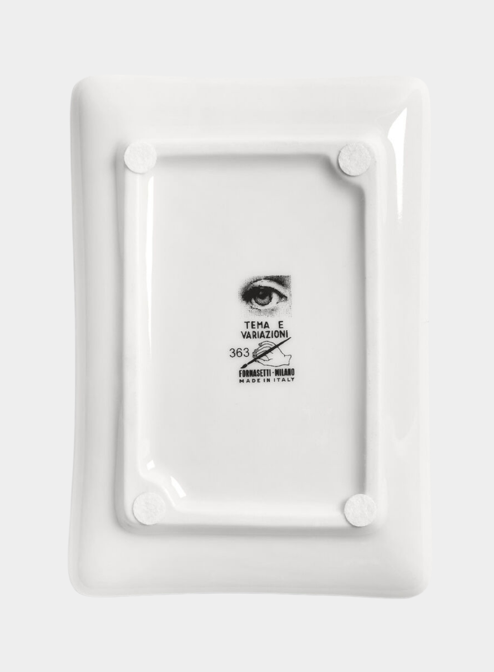 FORNASETTI | Rectangular Ashtray Tema E Variazioni N°363