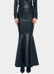 Norma Kamali Long Fishtail Skirt - Black / Size M Norma Kamali Long Fishtail Skirt - Black / Size M