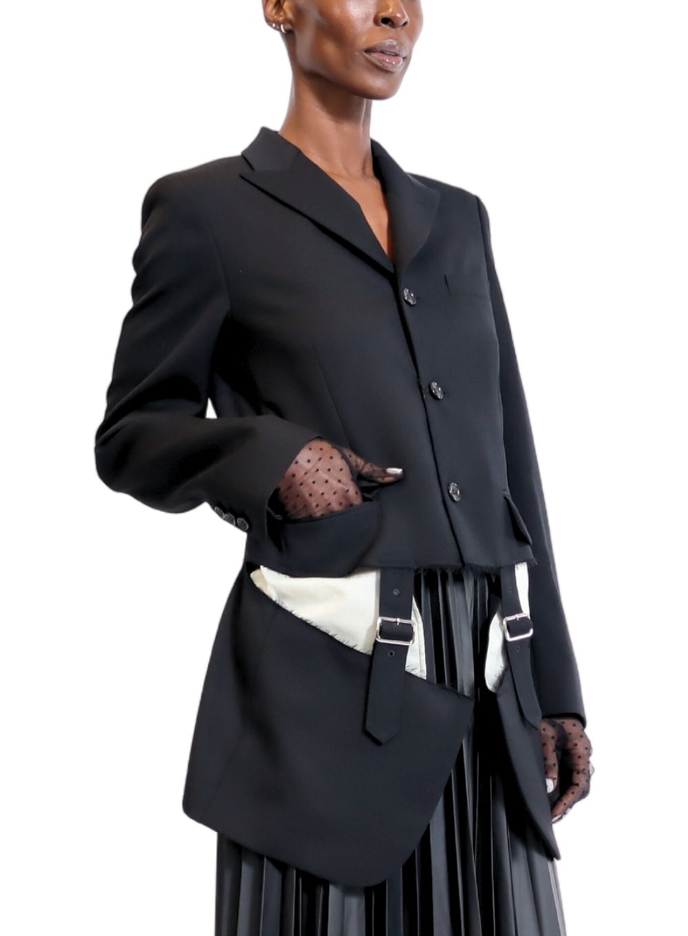 COMME DES GARÇONS | Black Collection Jacket With Cutout Pockets