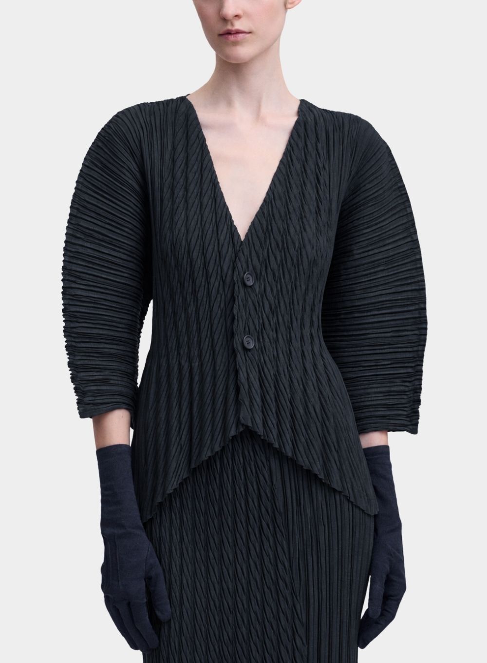 ISSEY MIYAKE | Unfurling Pleated Cardigan – Joan Shepp