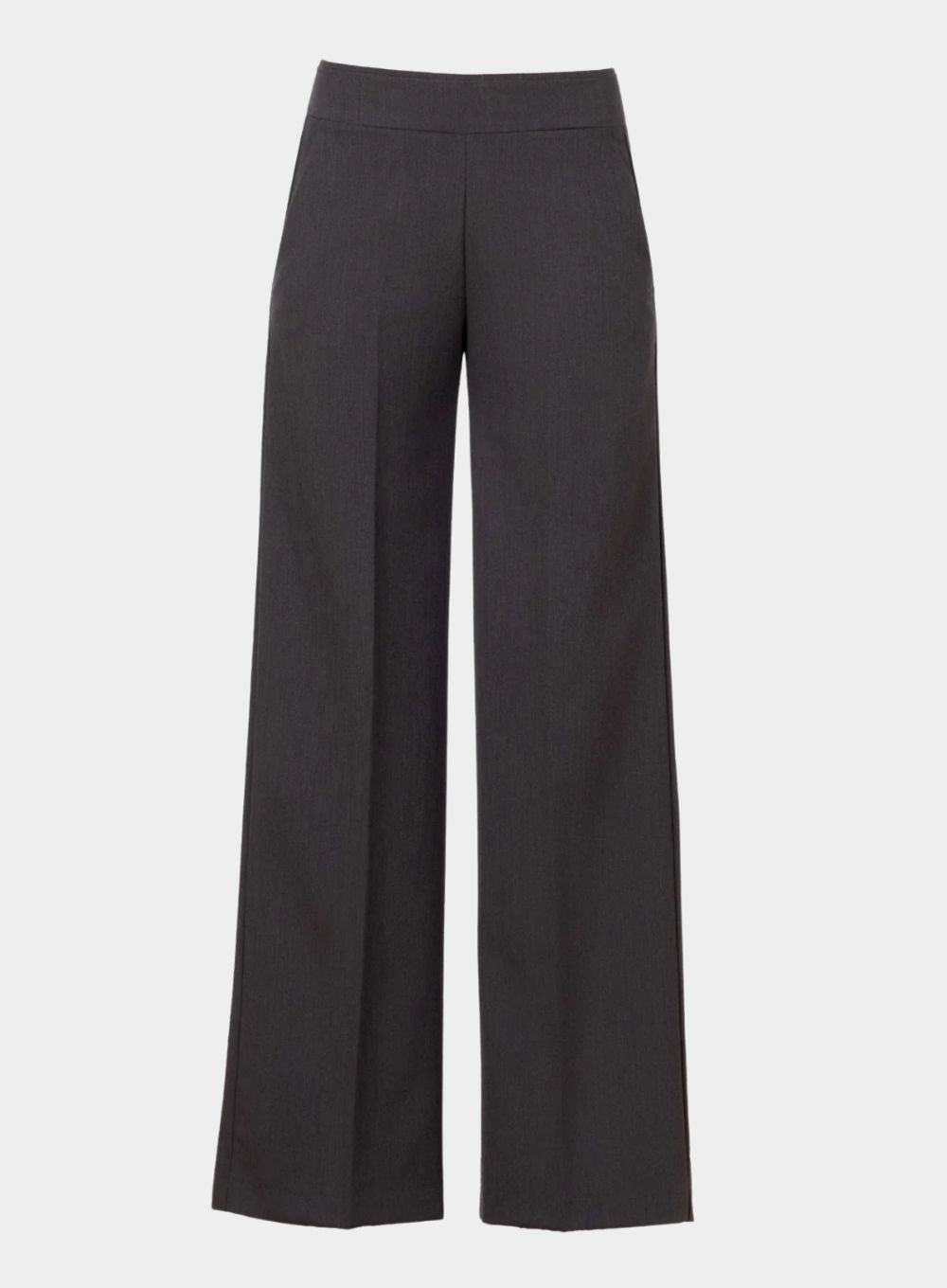 AVENUE MONTAIGNE | Charcoal Carla Wide-Leg Pants