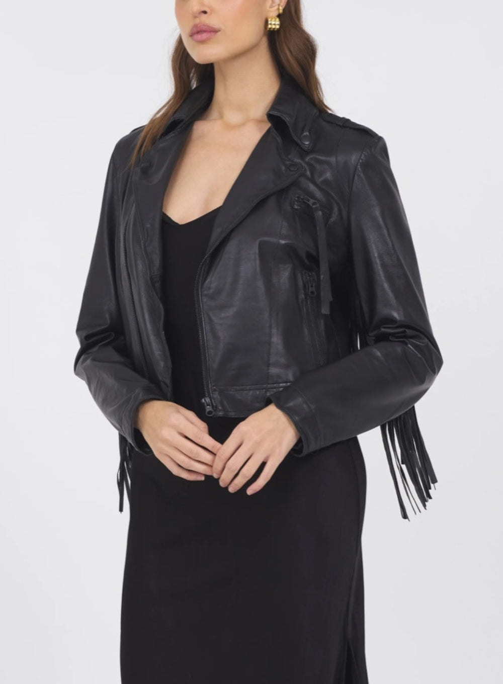 JAKETT | Tina Washed Leather Fringe Jacket