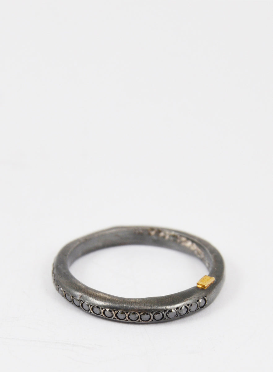 ROSA MARIA | Sterling Silver Ring with Black Diamonds – Joan Shepp