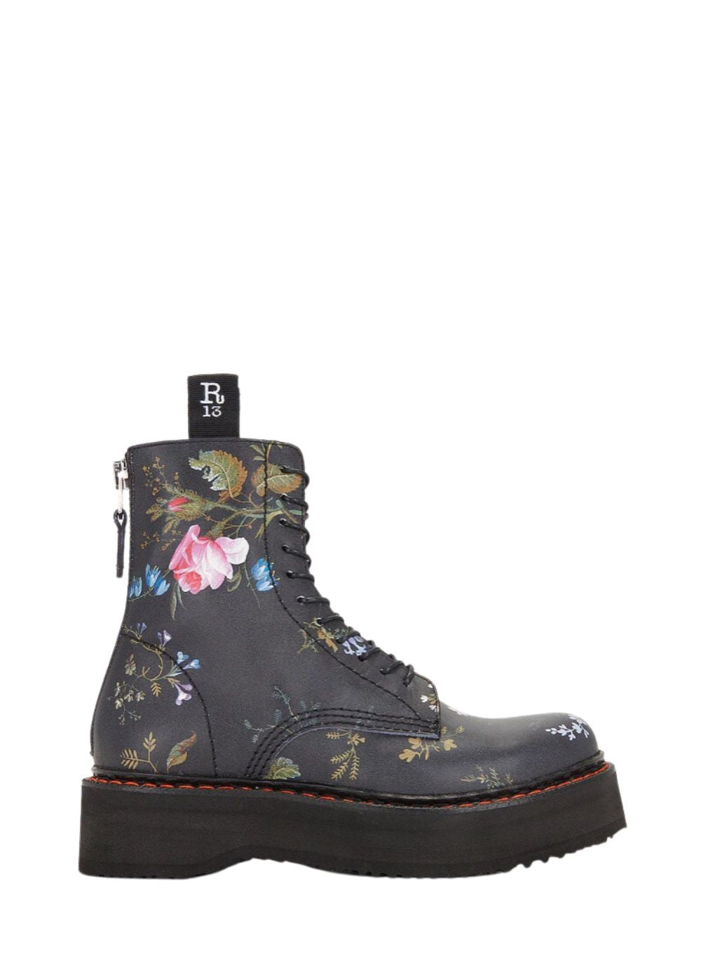 R13 | Floral Single Stack Boot