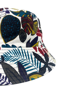 PARISIAN BUCKET HAT | Reversible Leaves Print