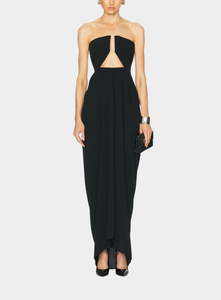 rick owens black dress Rick Owens Prong Cut-out Gown