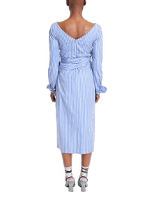 DRIES VAN NOTEN | Striped Poplin Shirt Dress