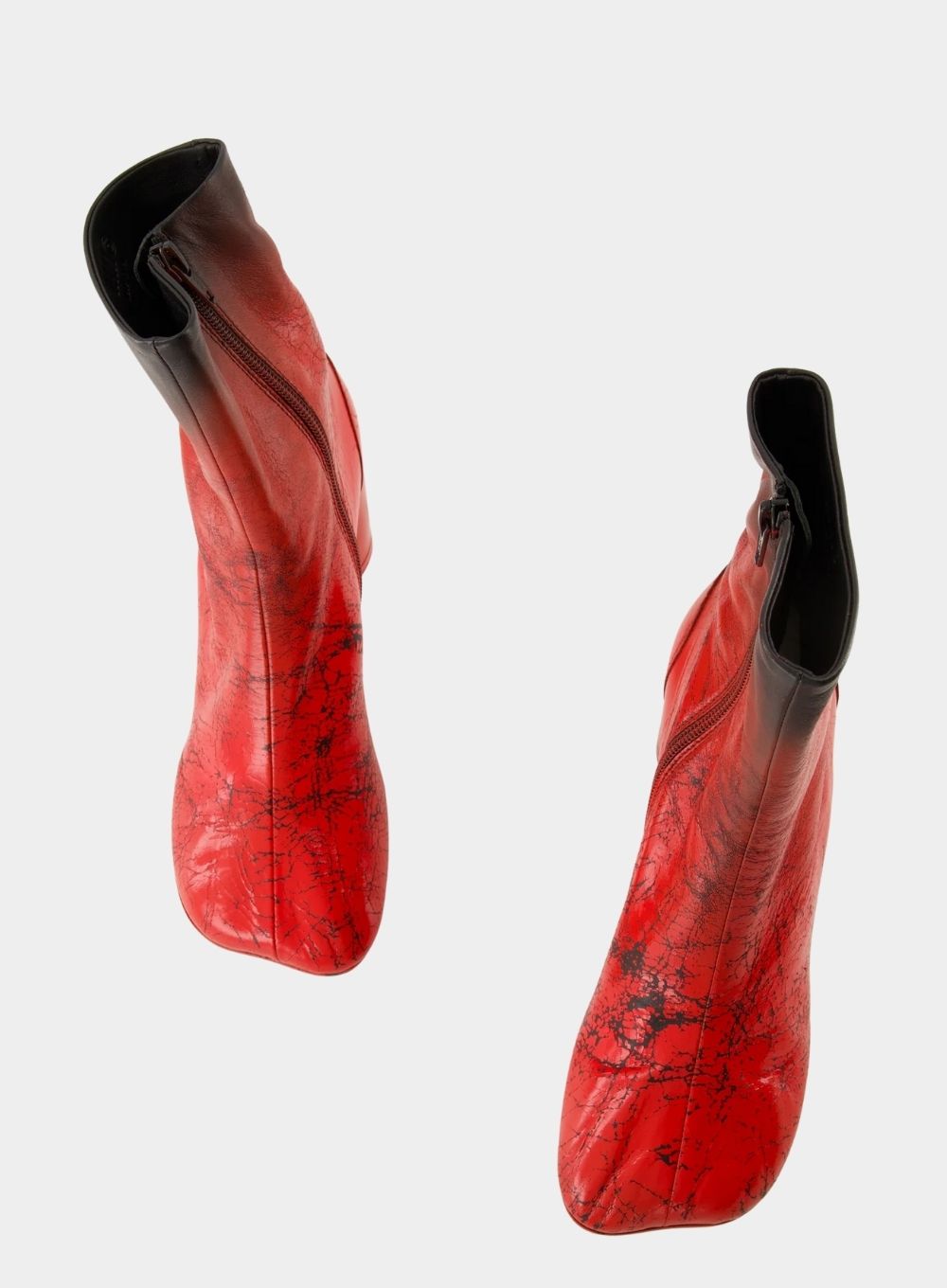 MM6 MAISON MARGIELA | Red/Black Ankle Boot