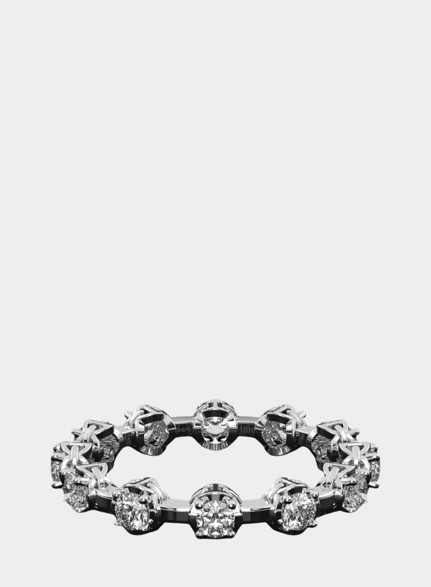 HOORSENBUHS | Micro Tri-Link II Ring with 12 Diamonds – Joan Shepp