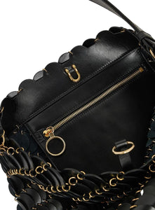 RABANNE | Large Leather Bucket Bag