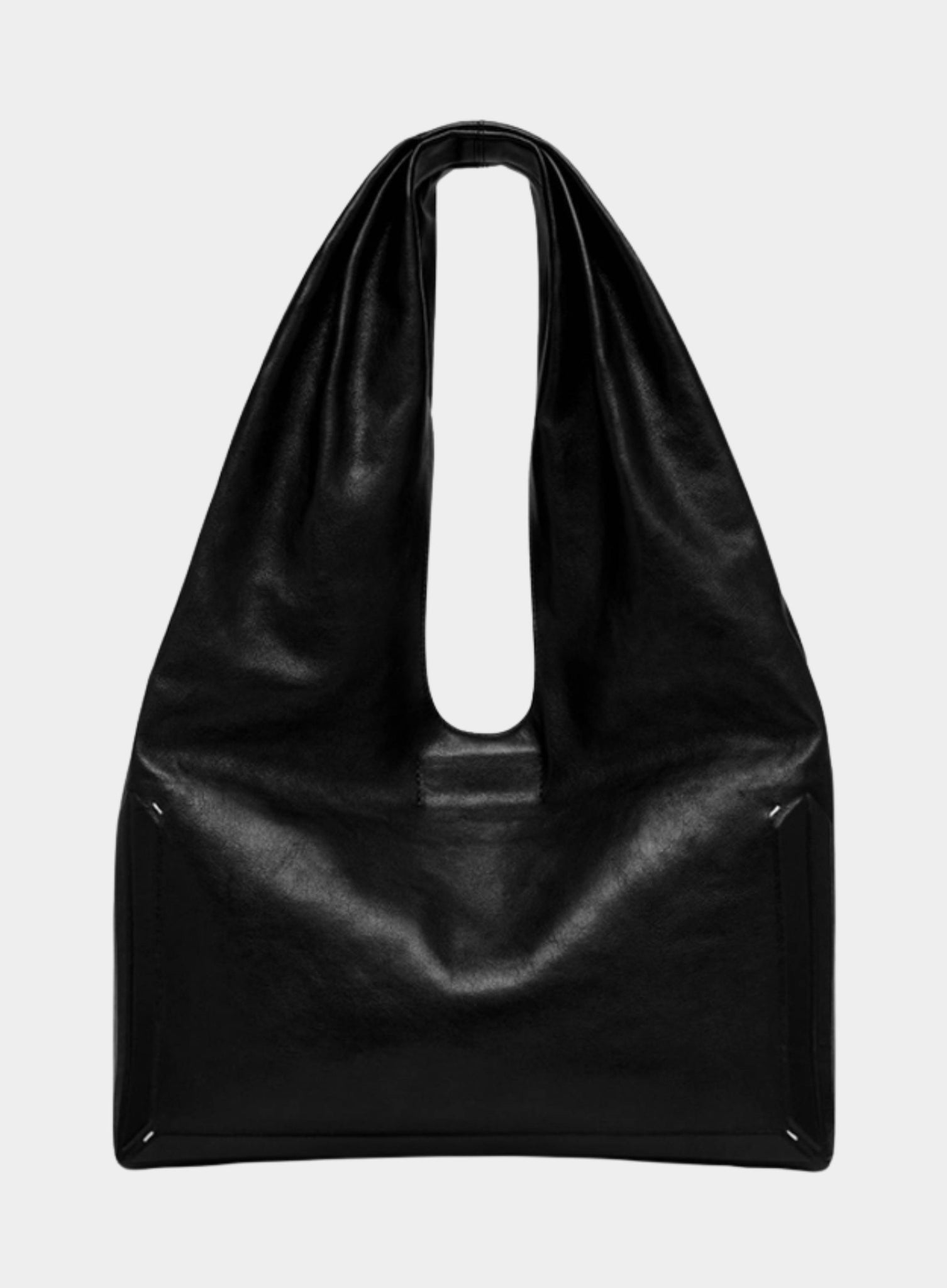 martin margiela 1995 アンクル　リスク　バンド　黒　レザー MAISON MARGIELA | Box Bag Medium in Black – Joan Shepp