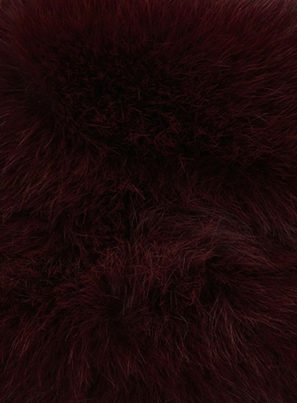 JOCELYN | Oversized Faux Fur Bucket Hat Burgundy