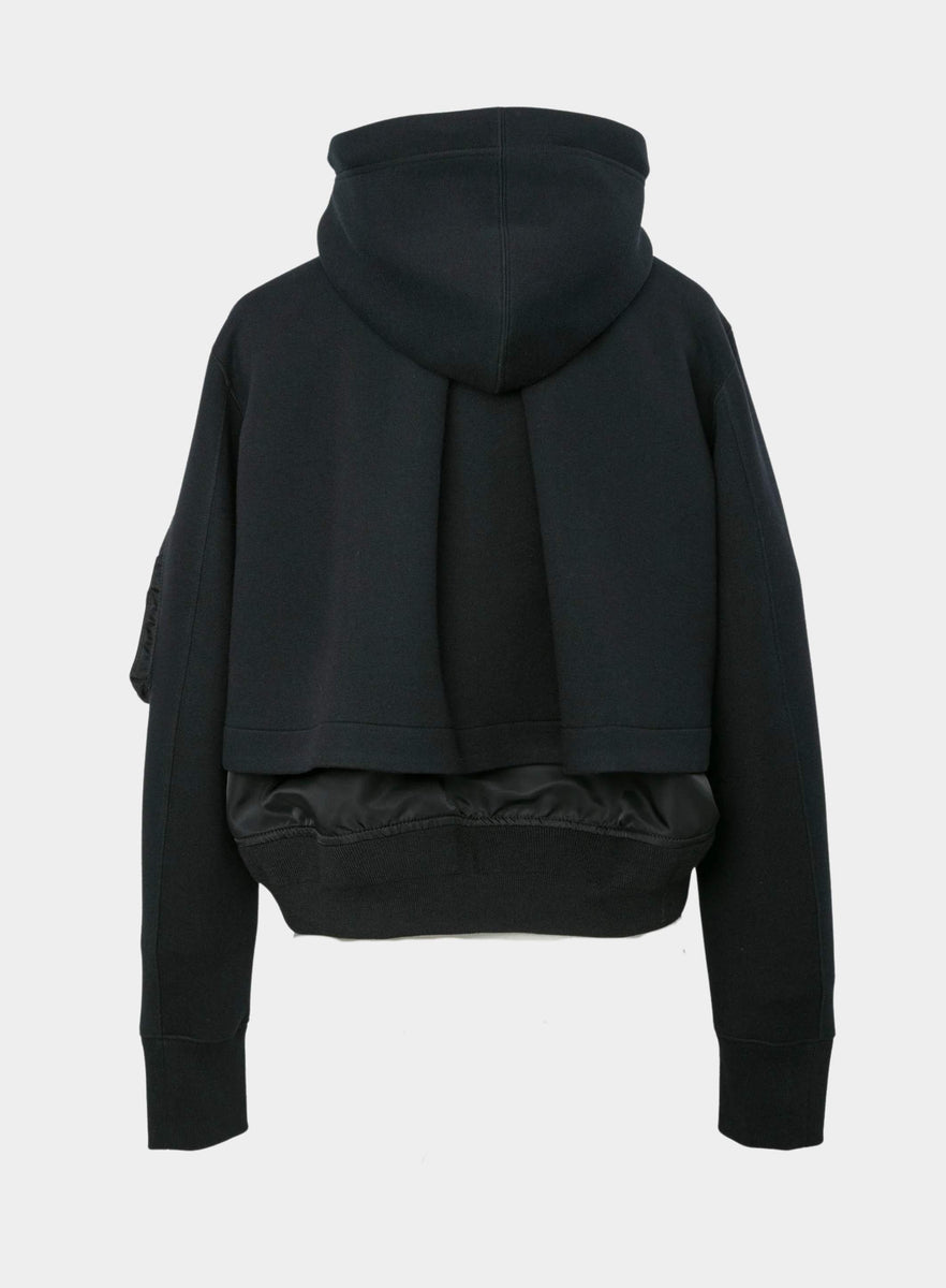 トップス sacai Sponge Sweat 21-02639M SACAI | Sponge Sweat Hoodie Black – Joan Shepp
