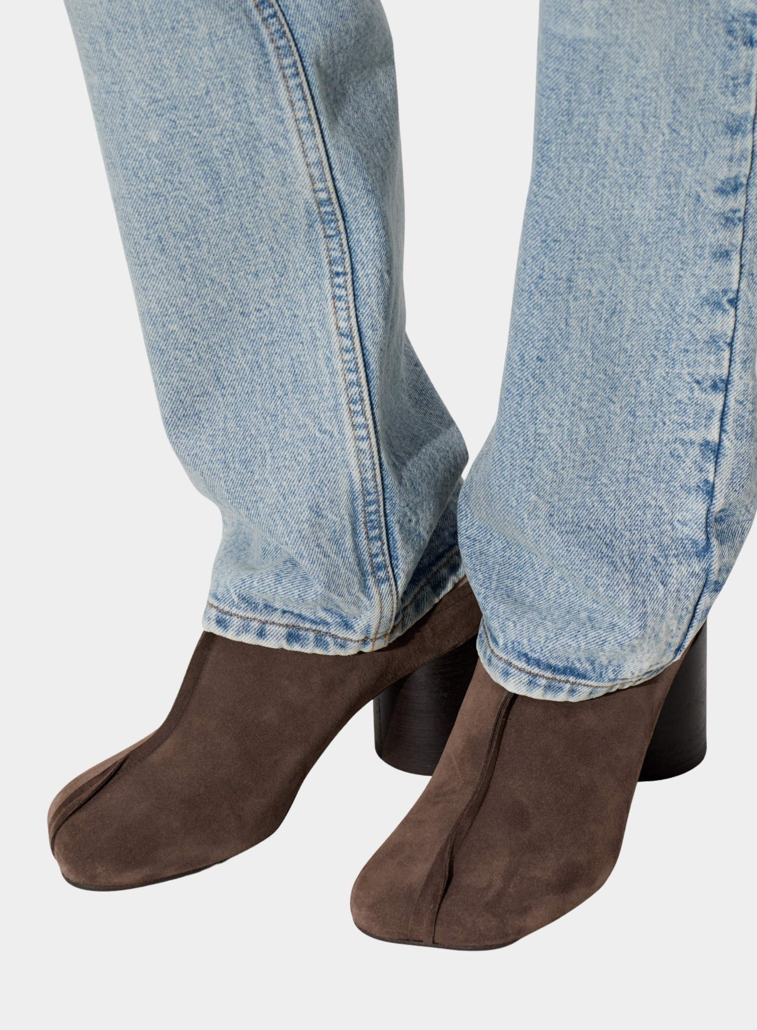 MM6 MAISON MARGIELA | Suede Heeled Slipper Mules – Joan Shepp