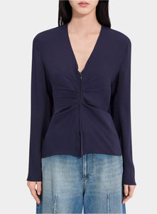 MM6 MAISON MARGIELA | Long Sleeve Zip Front Top – Joan Shepp