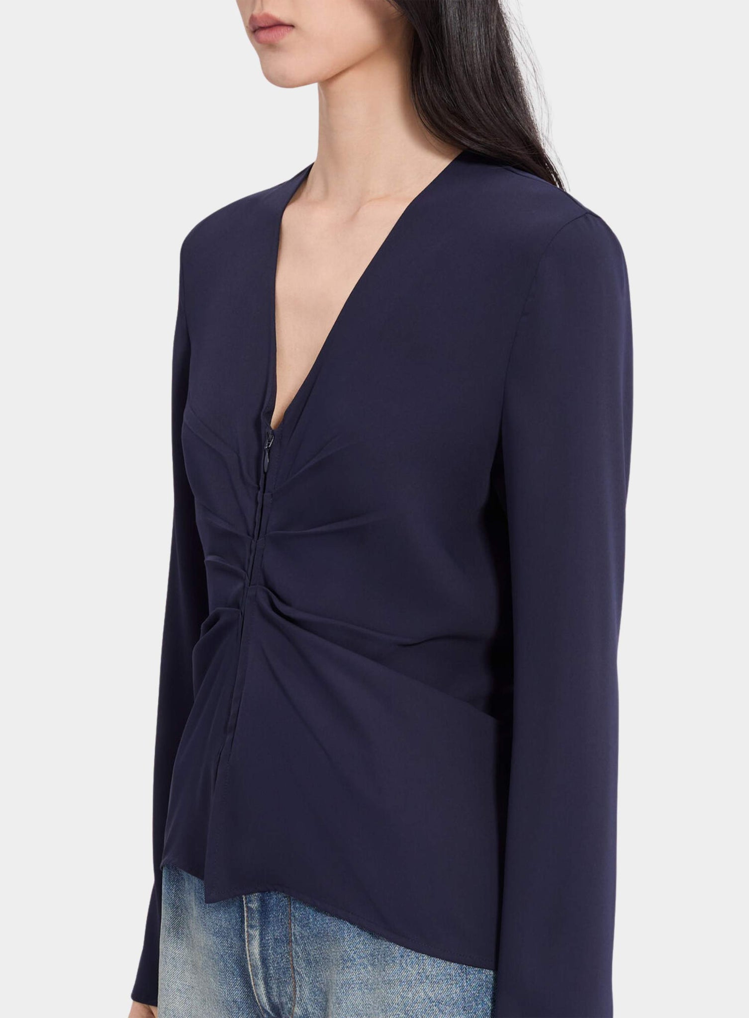 MM6 MAISON MARGIELA | Long Sleeve Zip Front Top – Joan Shepp
