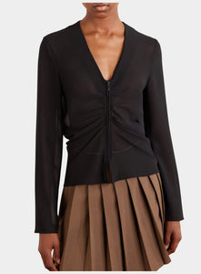 MM6 MAISON MARGIELA | Long Sleeve Zip Front Top – Joan Shepp