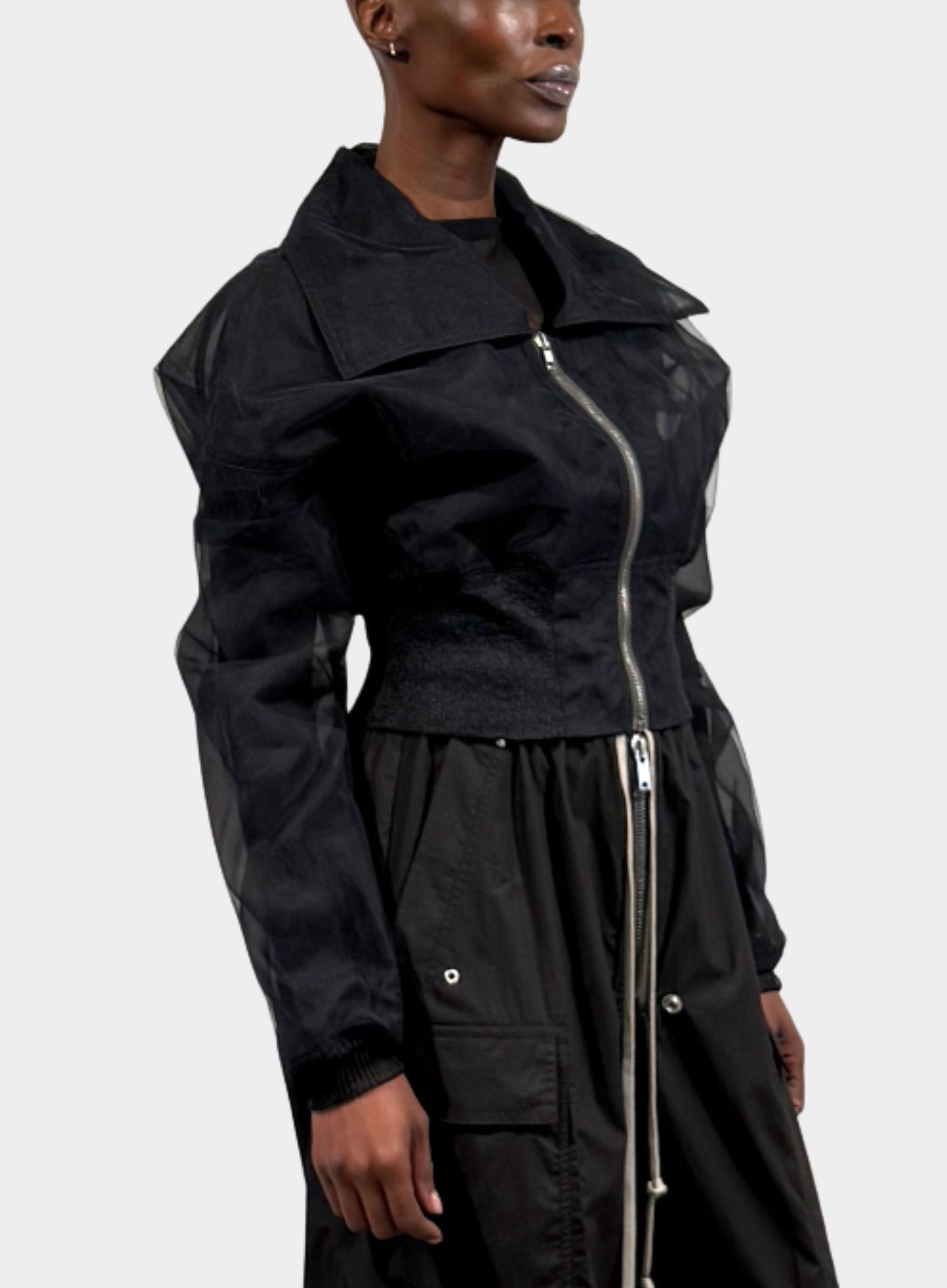 RICK OWENS | Dracucollar Cropped Bomber – Joan Shepp