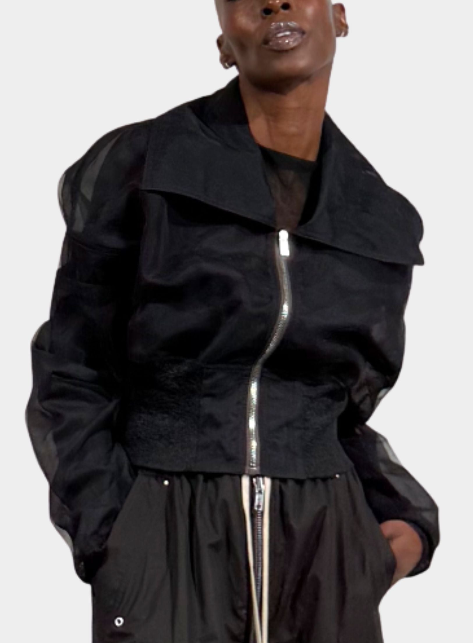 RICK OWENS | Dracucollar Cropped Bomber – Joan Shepp