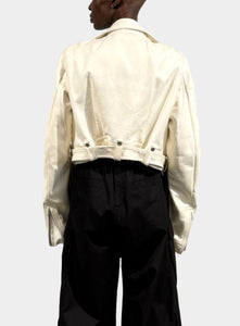 RICK OWENS | Cropped Luke Stooges Leather Jacket – Joan Shepp