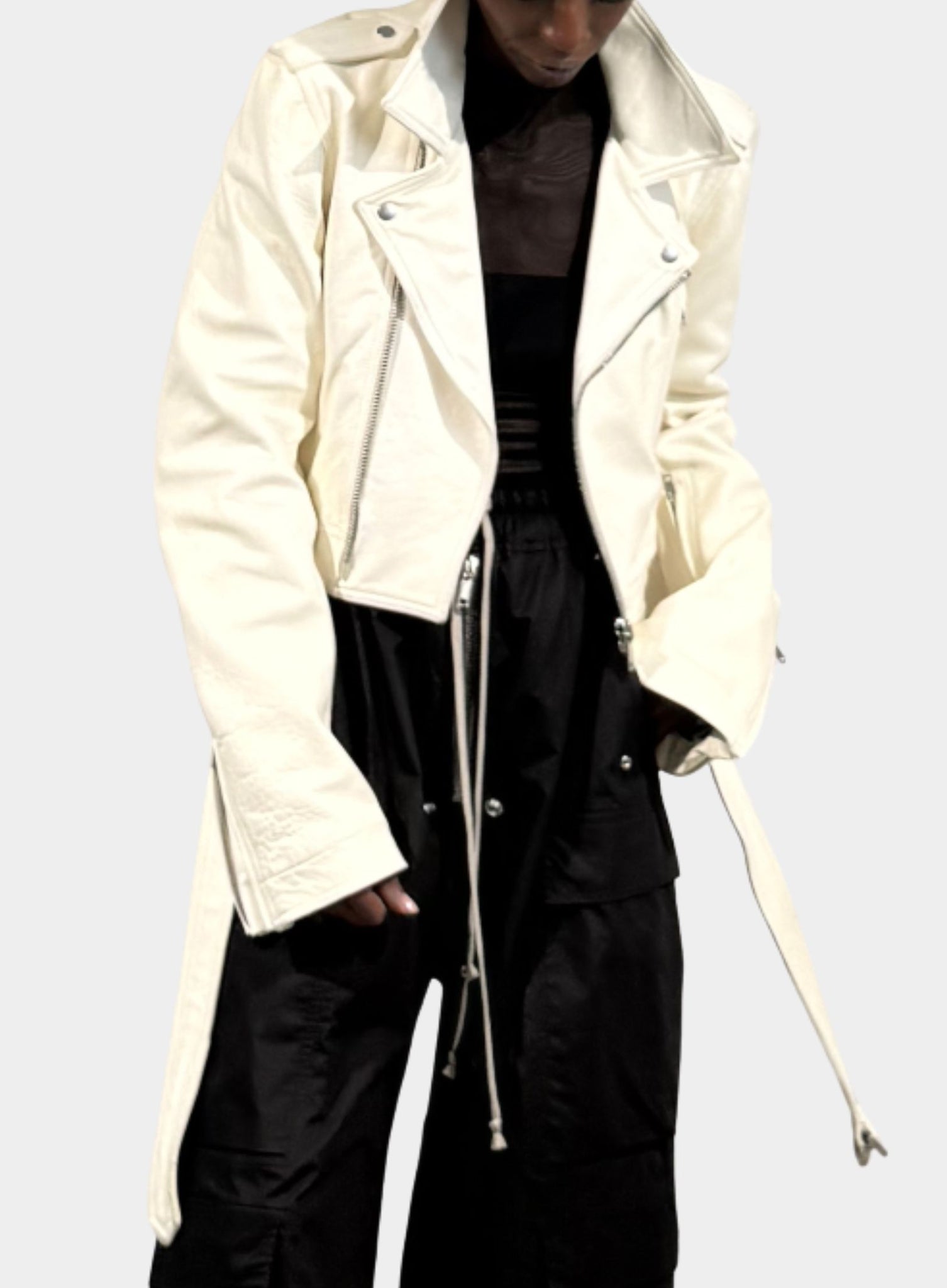 ジャケット・アウター Rick Owens 22SS LUKES STOOGES RICK OWENS | Cropped Luke Stooges Leather Jacket – Joan Shepp