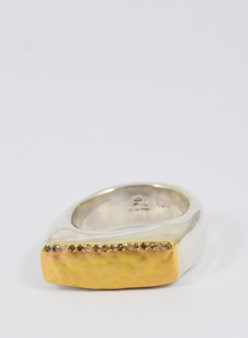 ROSA MARIA | Tumi Ring with Yellow Gold and Cognac Diamonds