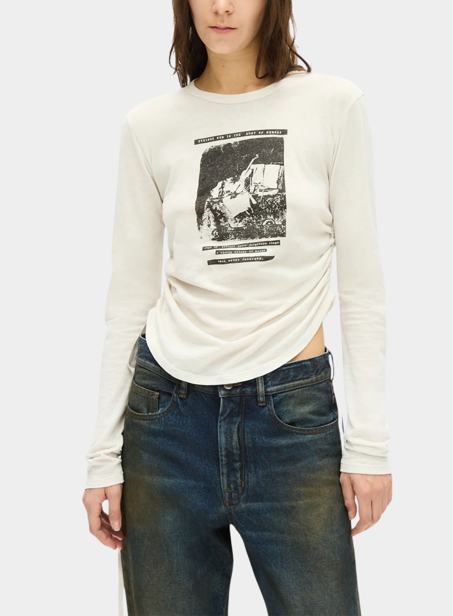 ANN DEMEULEMEESTER | Dot Wrinkled Cropped Top – Joan Shepp
