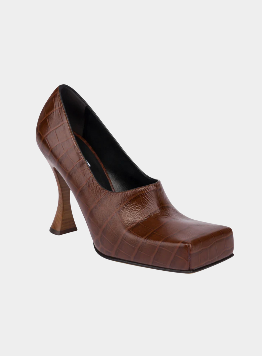 MOSCHINO | Croc-Print Calfskin Pumps