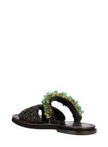 DRIES VAN NOTEN | Embellished Sequin Sandal
