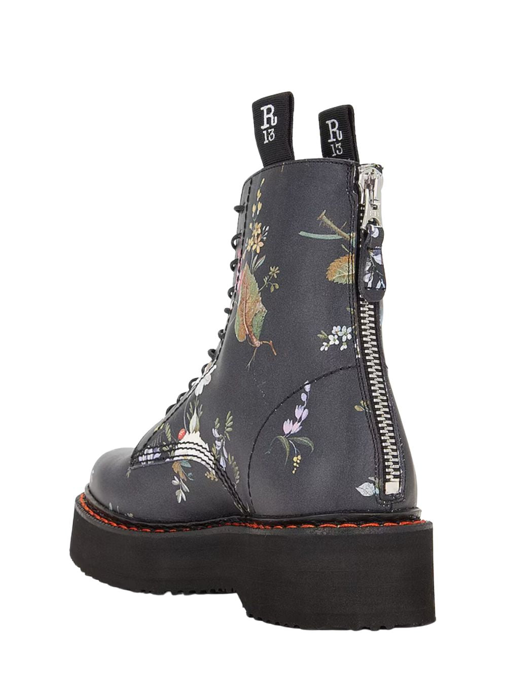 R13 | Floral Single Stack Boot